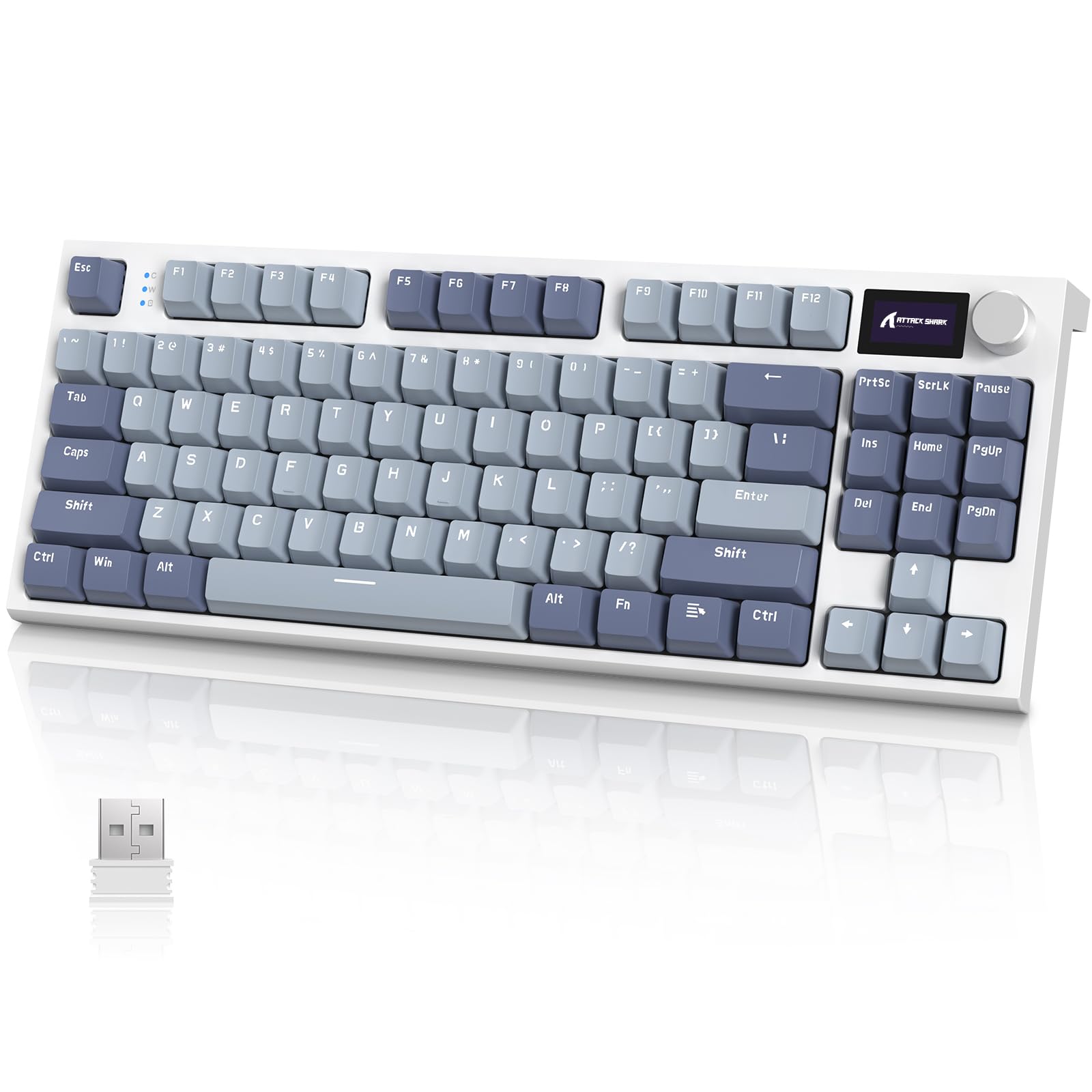ATTACK SHARK K86 キーボード 本体 Amazon.com: ATTACK SHARK K86 RGB 75% Wireless Gasket Mechanical